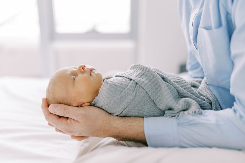 Photo of a newborn baby taken by Boston Newborn Photographer, Nicole Flores
